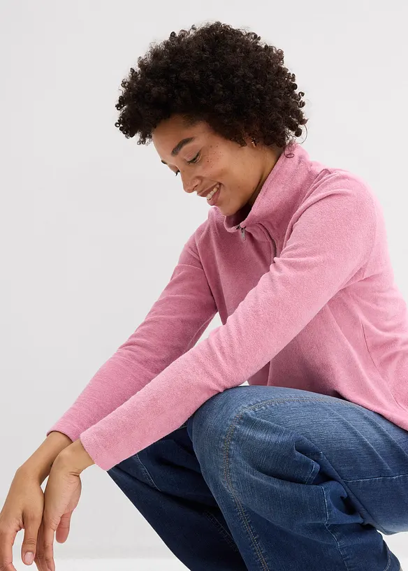 T-shirt manches longues en &eacute;ponge, bonprix