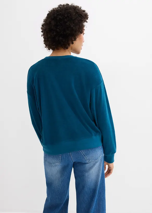 T-shirt manches longues en &eacute;ponge, bonprix