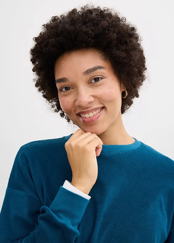 T-shirt manches longues en &eacute;ponge, bonprix