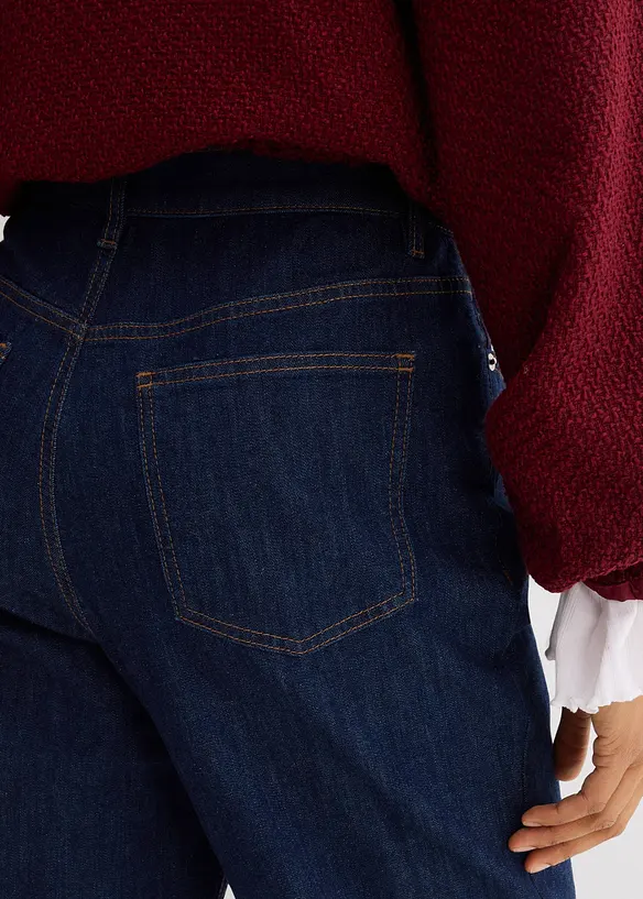 Jean large et droit, taille haute, bonprix