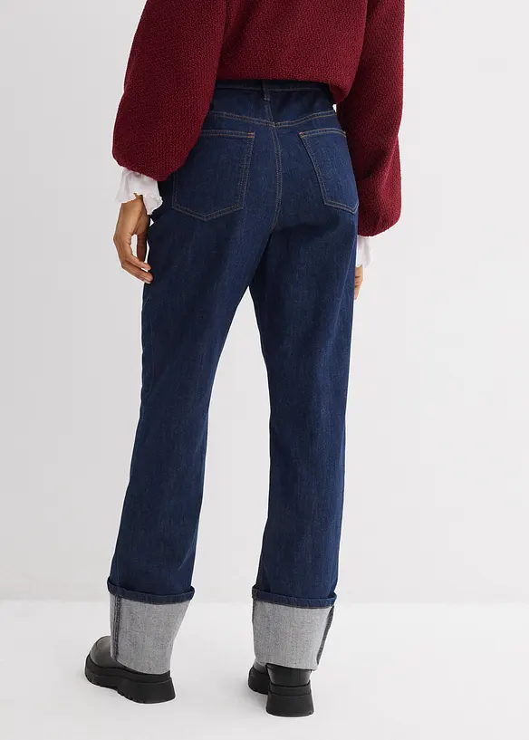 Jean large et droit, taille haute, bonprix