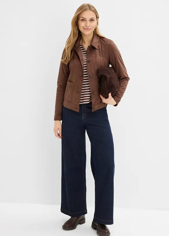 Veste en su&eacute;dine, bonprix