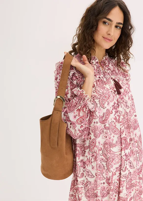 Robe-tunique en mesh doux, bonprix