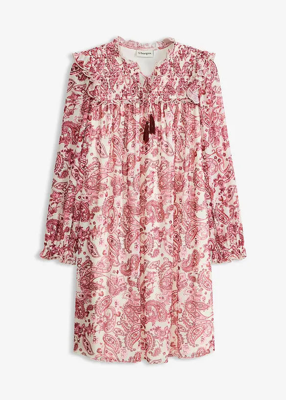 Robe-tunique en mesh doux, bonprix