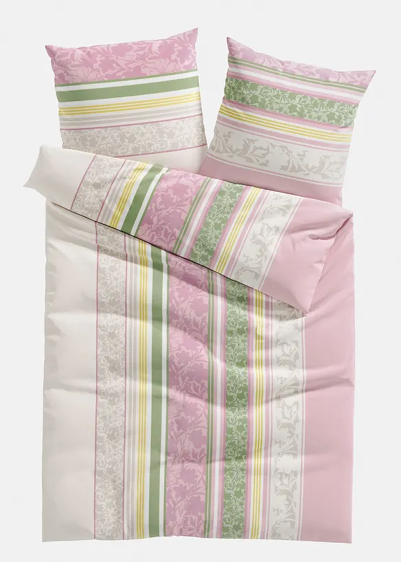 Parure de lit en coton m&eacute;lang&eacute;, bonprix