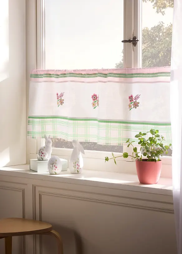 Brise-bise brod&eacute; en coton, bonprix