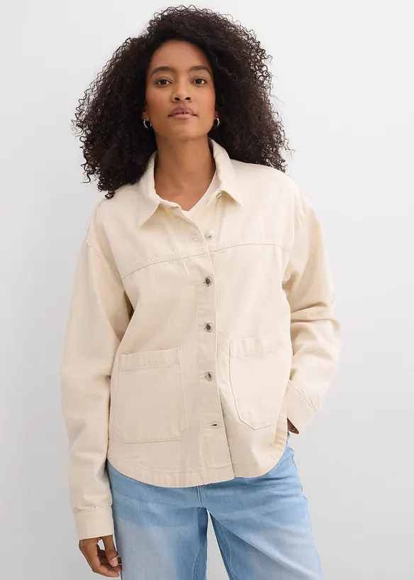 Surchemise/veste en jean, bonprix