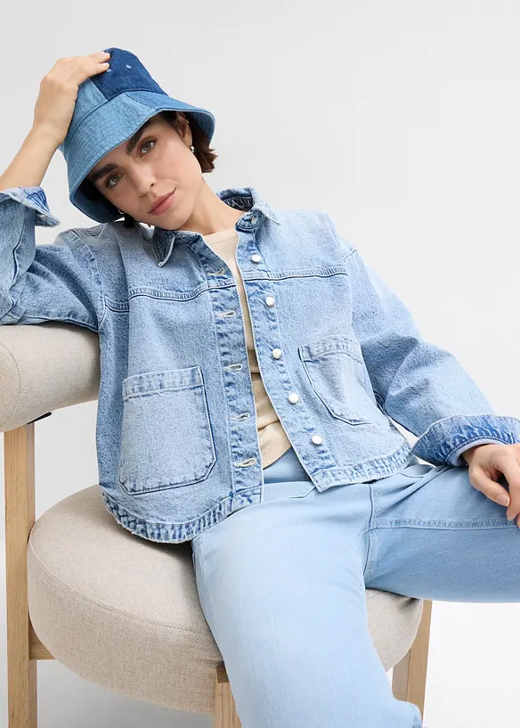 Surchemise/veste en jean, bonprix