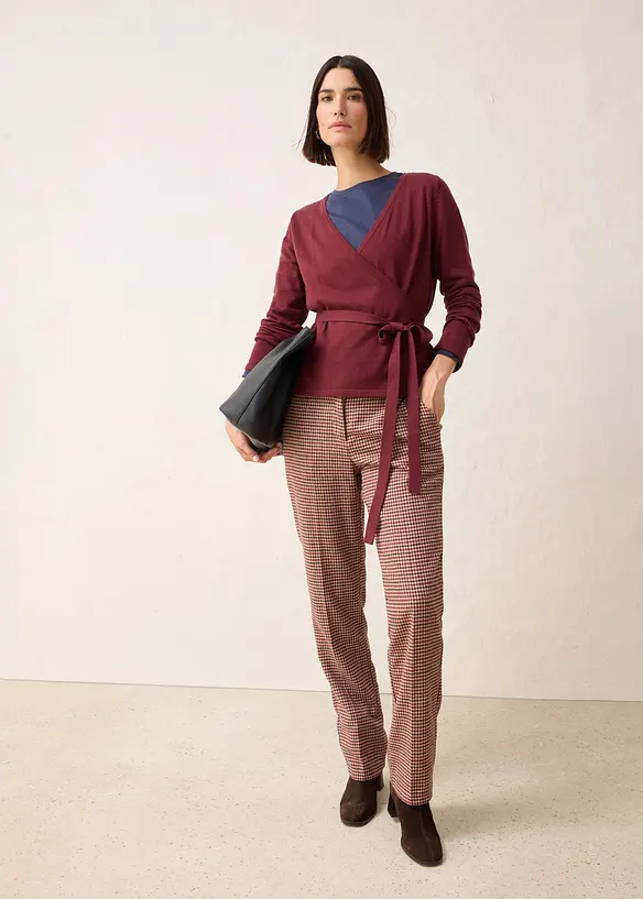 Gilet en maille cache-c&oelig;ur, bonprix