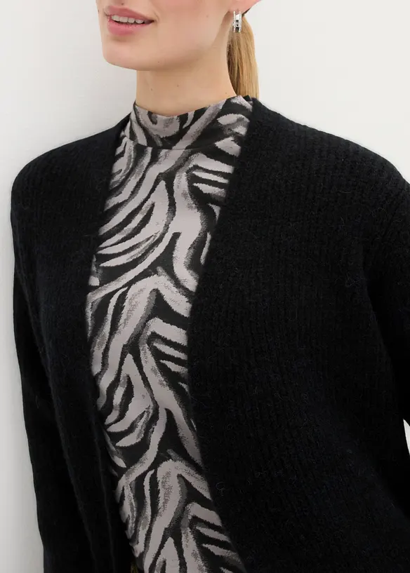 Manteau en maille avec de l&rsquo;alpaga, bonprix