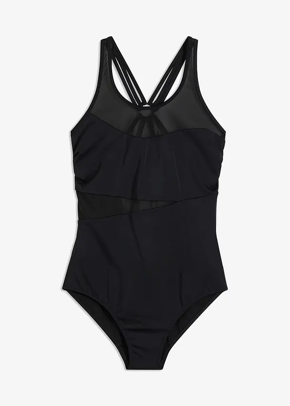 Maillot 1 pi&egrave;ce sculptant, maintien l&eacute;ger, bonprix