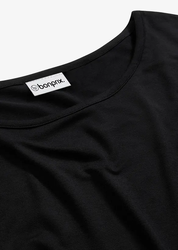 T-shirt boxy en viscose extensible, bonprix