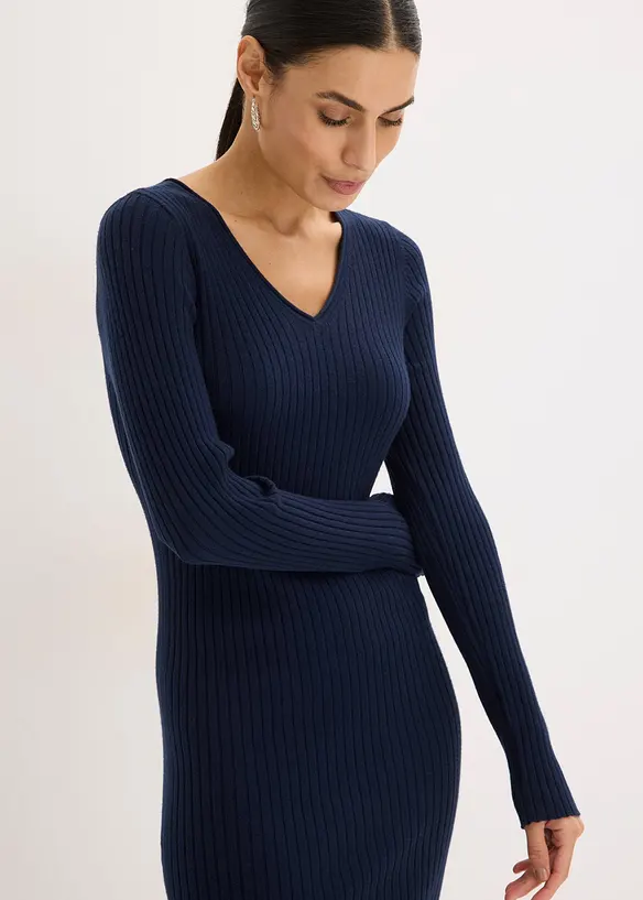 Robe en maille et gilet sans manches (ens. 2&nbsp;pces), bonprix