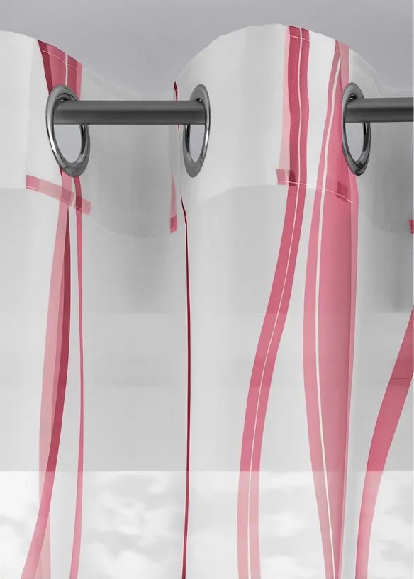 Voilage imprim&eacute; vagues (1 pce), bonprix