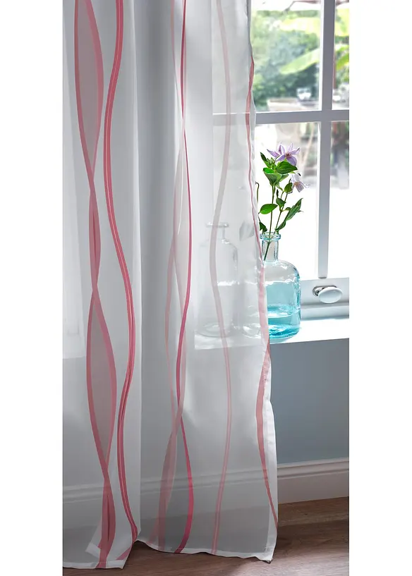 Voilage imprim&eacute; vagues (1 pce), bonprix