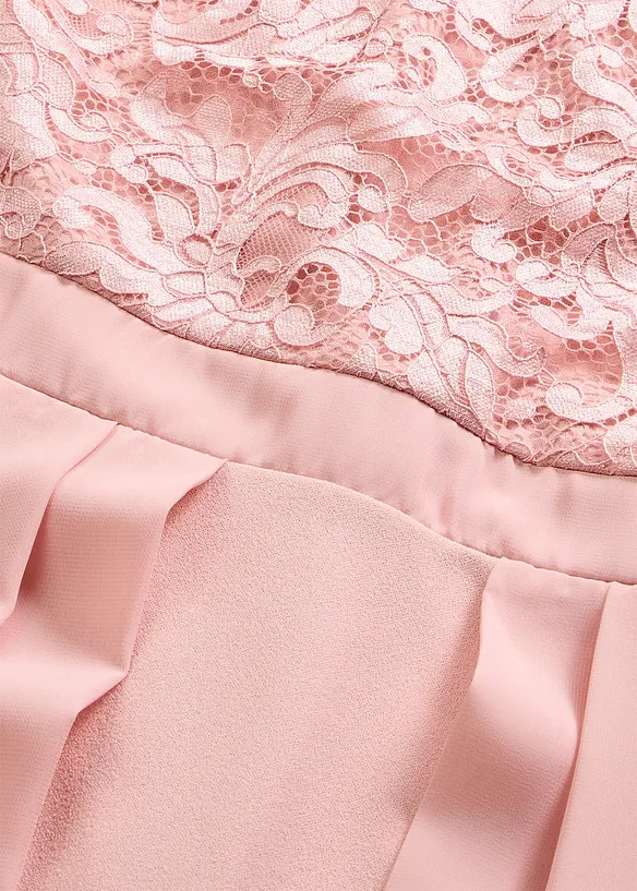 Robe longue avec dentelle, bonprix