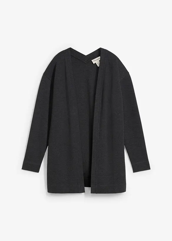 Gilet long en sweat doux, bonprix