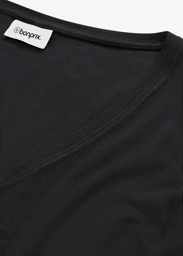 T-shirt long en viscose extensible, bonprix