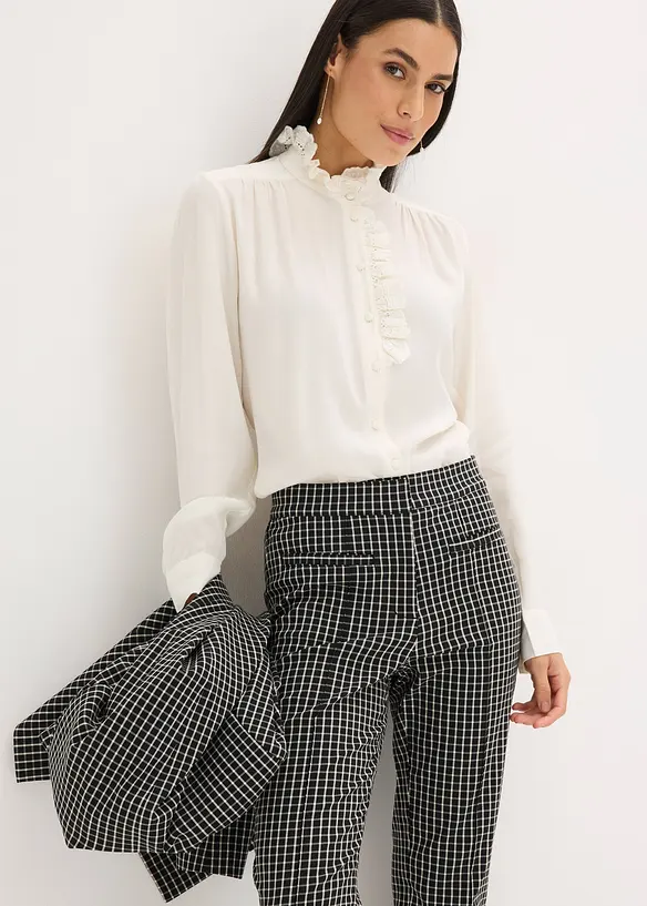 Pantalon taille extensible en bengaline, bonprix