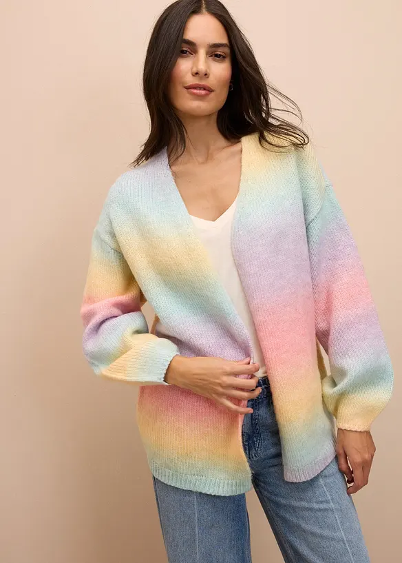 Gilet doux en grosse maille, bonprix