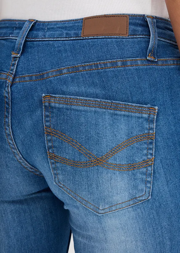 Jean skinny taille mi-haute, extensible, bonprix