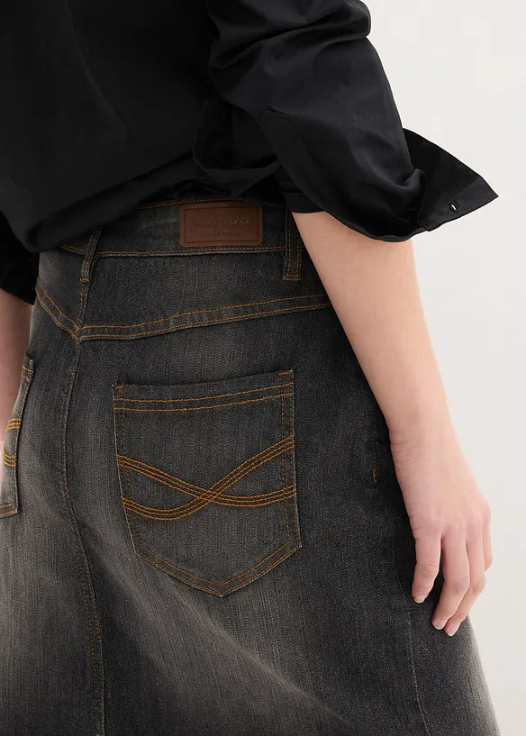 Jupe en jean extensible, bonprix