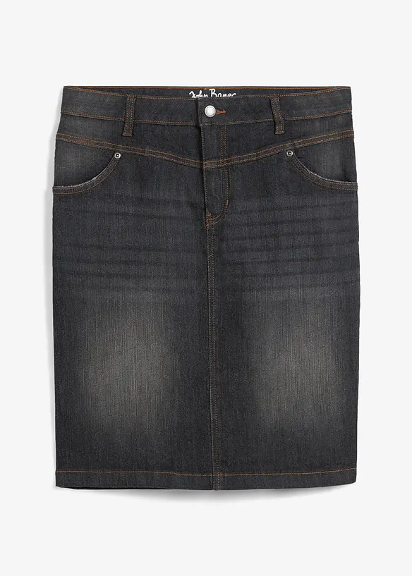 Jupe en jean extensible, bonprix