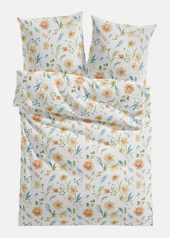 Parure de lit en coton m&eacute;lang&eacute;, bonprix