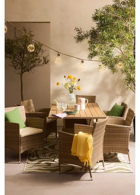 Guirlande lumineuse solaire avec boules, bonprix