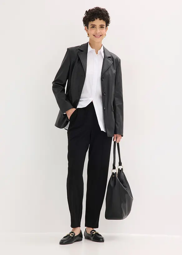 Pantalon &eacute;lastiqu&eacute; avec nervures devant, bonprix