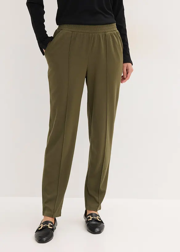 Pantalon &eacute;lastiqu&eacute; avec nervures devant, bonprix