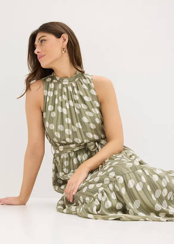 Robe en mousseline avec fil brillant, bonprix