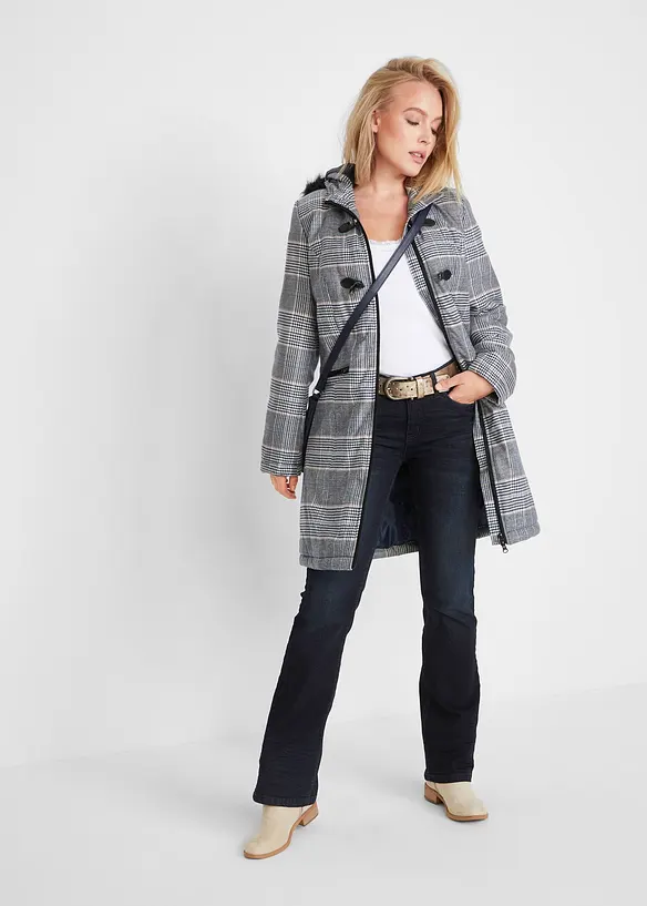 Jean bootcut taille mi-haute, extensible, bonprix