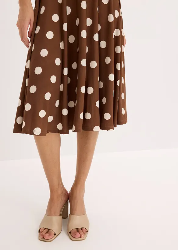 Robe en jersey &agrave; pois, bonprix