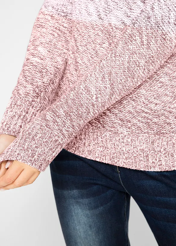 Pull en grosse maille avec d&eacute;grad&eacute; de couleur, bonprix