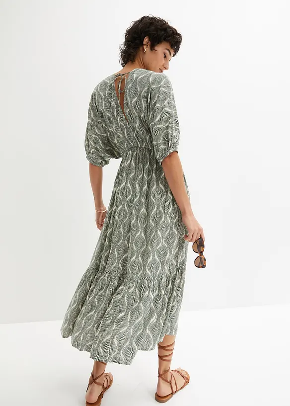 Robe midi en viscose fluide, bonprix