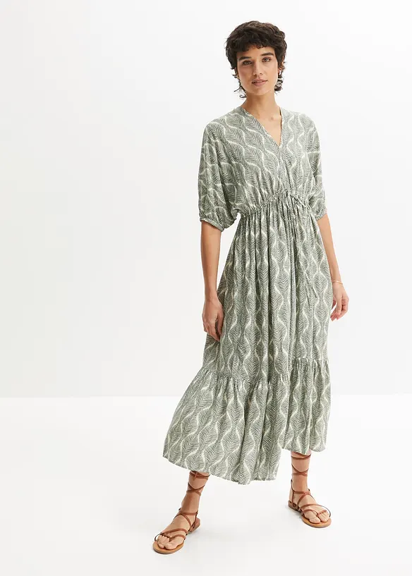 Robe midi en viscose fluide, bonprix