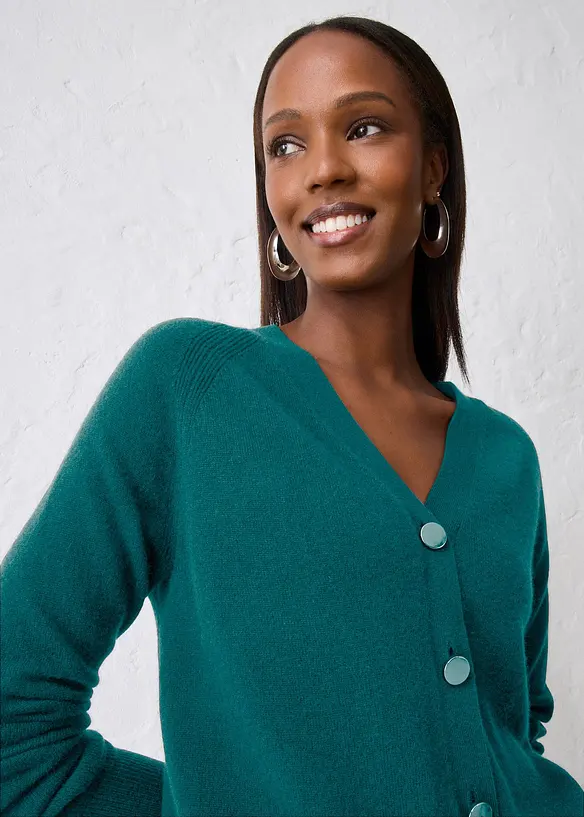 Gilet en maille avec cachemire, bonprix