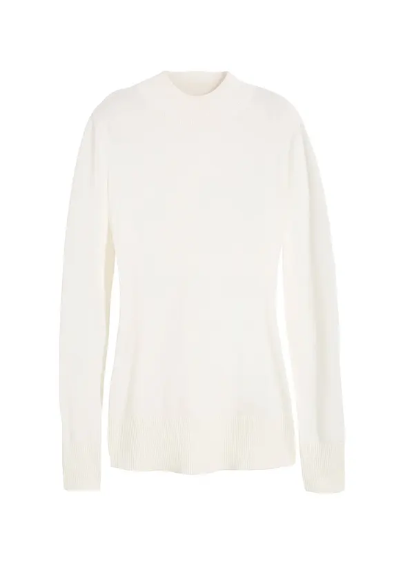 Pull basique &agrave; col montant, bonprix