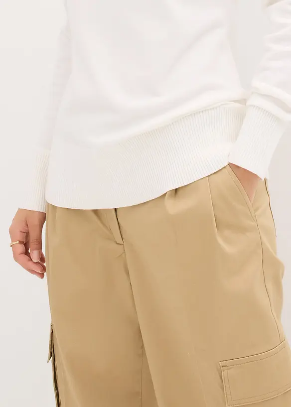 Pull basique &agrave; col montant, bonprix