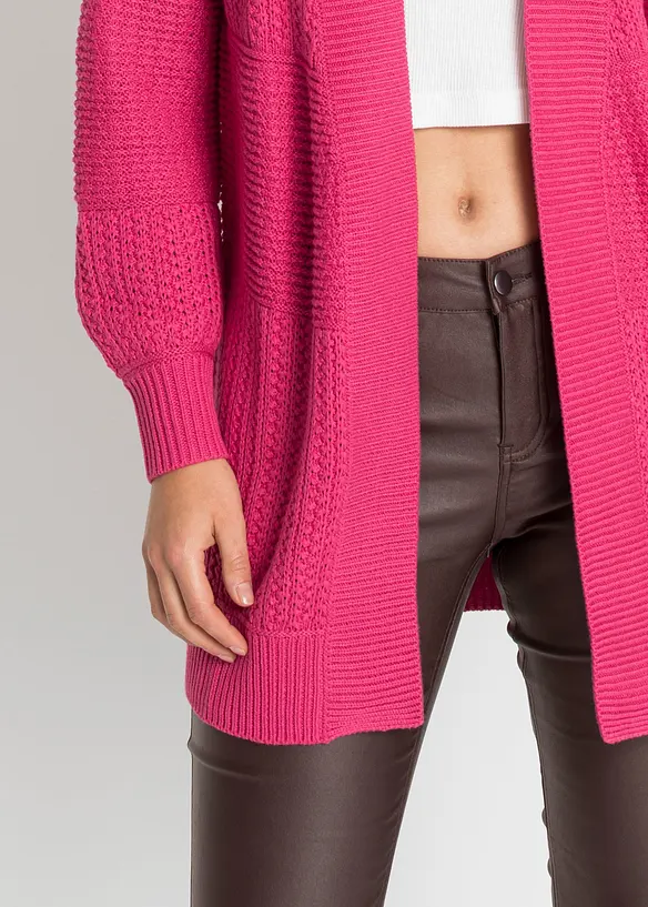 Gilet long en maille, bonprix