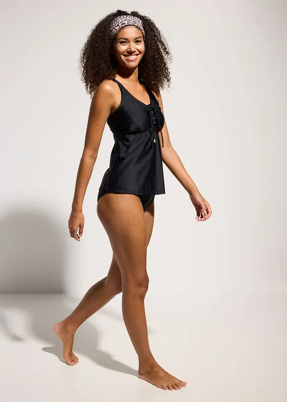 Tankini avec la&ccedil;age (ens. 2 pces), bonprix