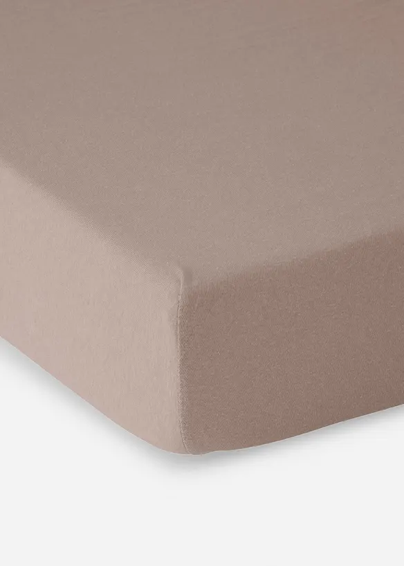 Drap housse effet lin, bonprix