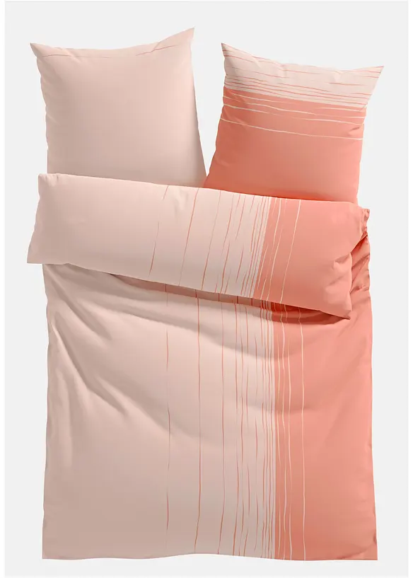 Parure de lit en coton m&eacute;lang&eacute;, bonprix