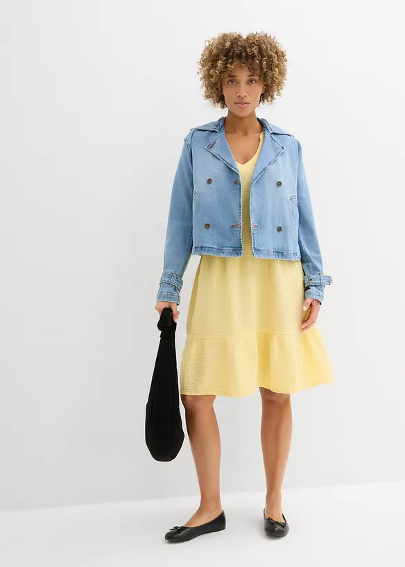 Robe oversize en gaze de coton, bonprix