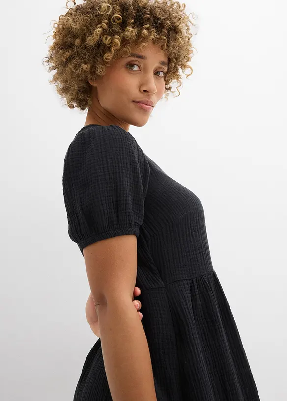 Robe oversize en gaze de coton, bonprix