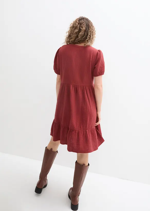 Robe oversize en gaze de coton, bonprix