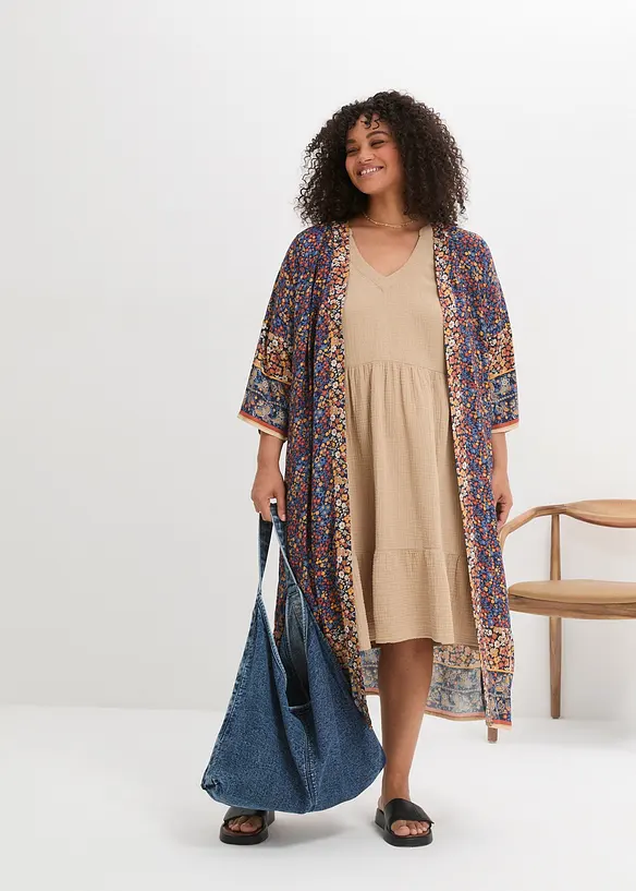 Robe oversize en gaze de coton, bonprix