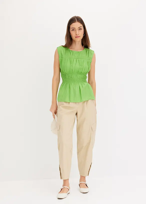 Pantalon cargo en coton extensible, bonprix