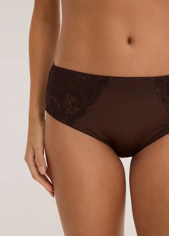 Lot de 2 slips maxi, d&eacute;tails brillants, bonprix